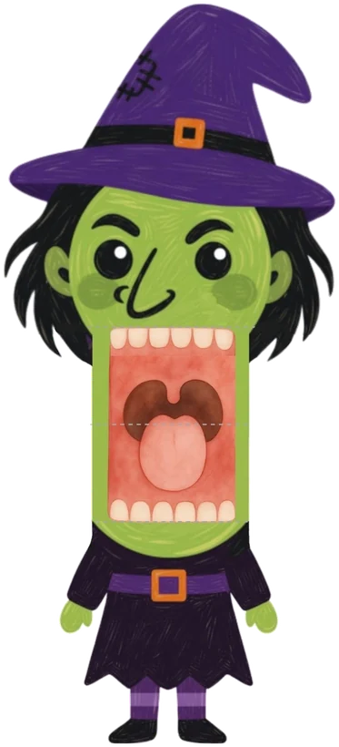 Witch puppet
